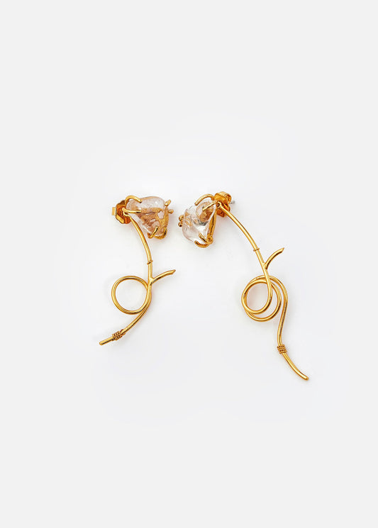 Cuarzo Bromelia Earrings