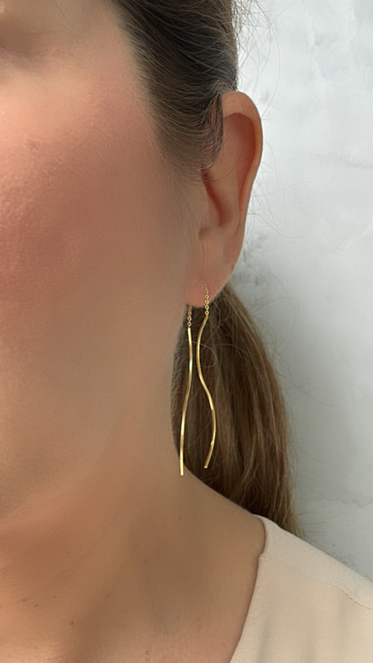 Wave Earrings Gold