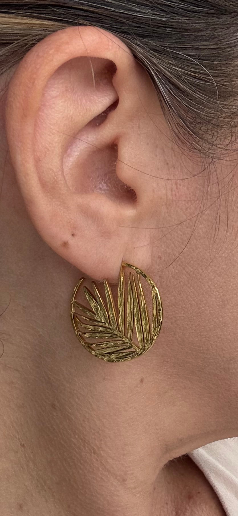 Palm Leaf Earrings