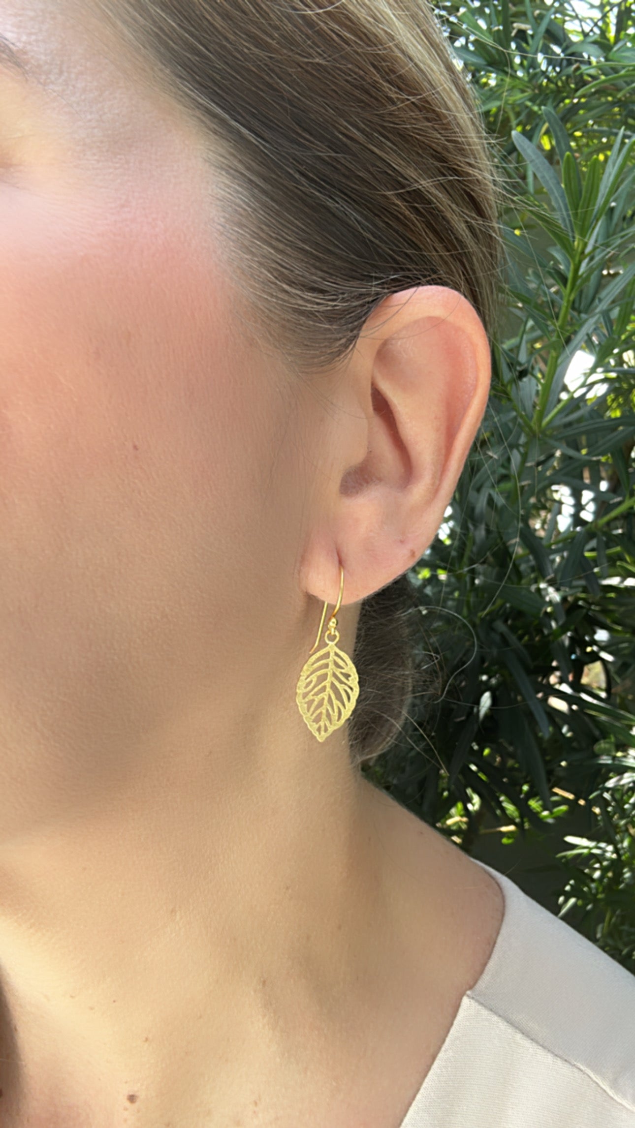 Golden Leaf Earrings
