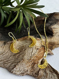 Wrapped Crescent Necklace Gold