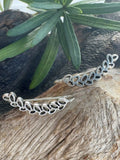 Leaf Climber Earrings Silver
